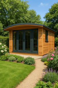 curved garden room